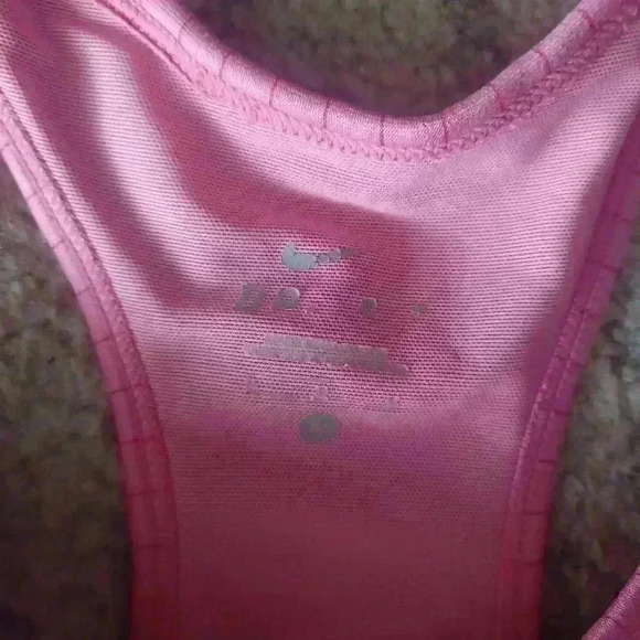 Nike Dri-Fit Womens Pink Racerback Striped Workout Tank M - Picture 10 of 15